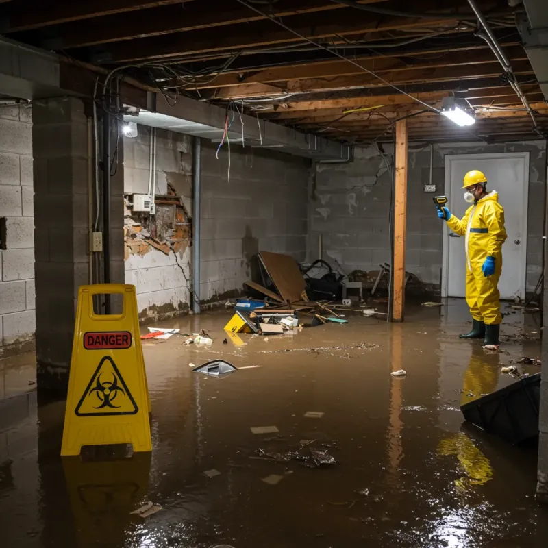 Flooded Basement Electrical Hazard in Pasadena, CA Property